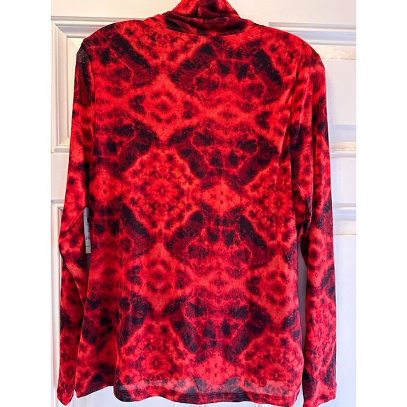 INC International Concepts Red & Black Lava Lamp Long Sleeve Top - Picture 9 of 9